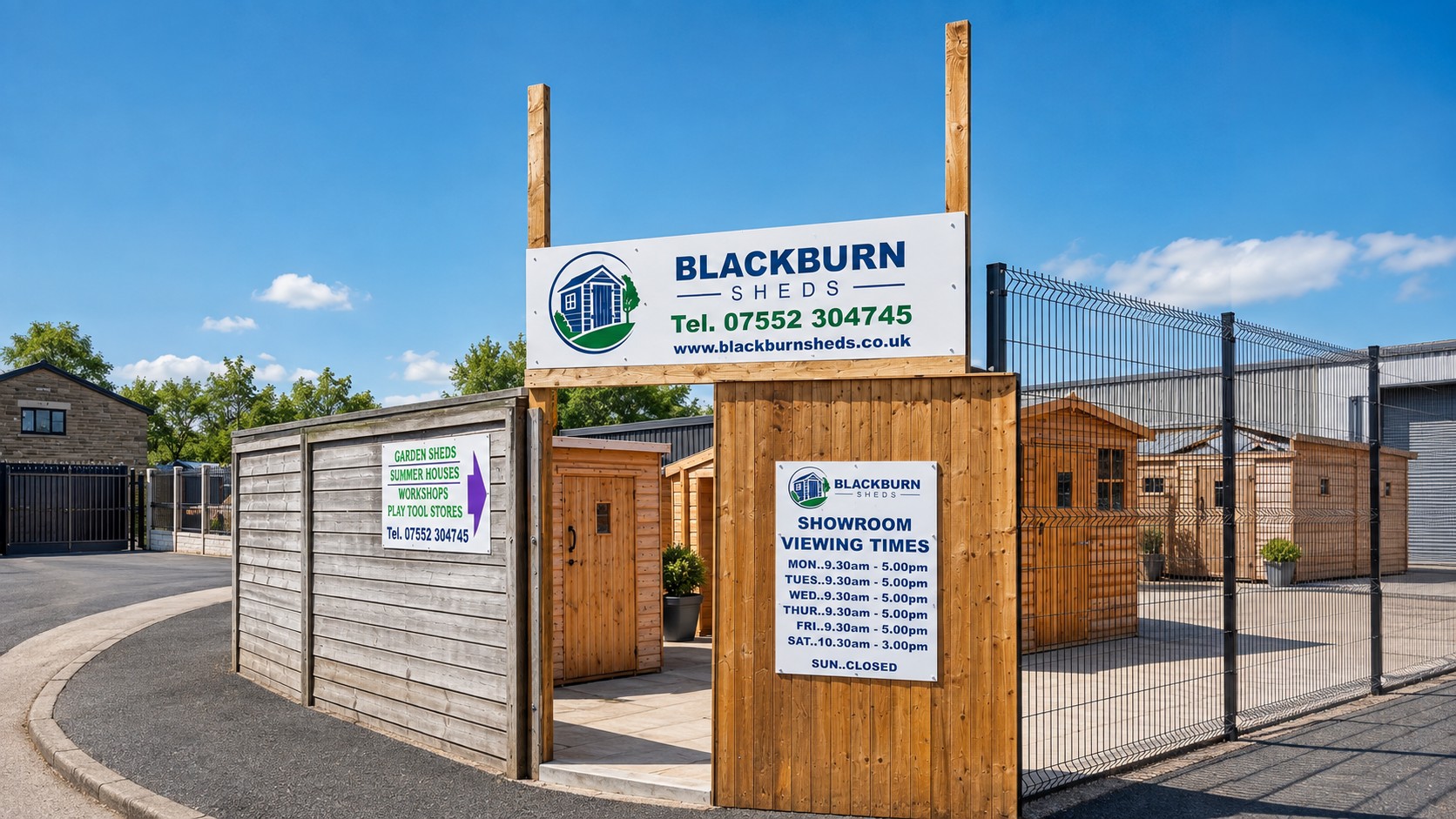 Entrance to the Blackburn Sheds forecourt